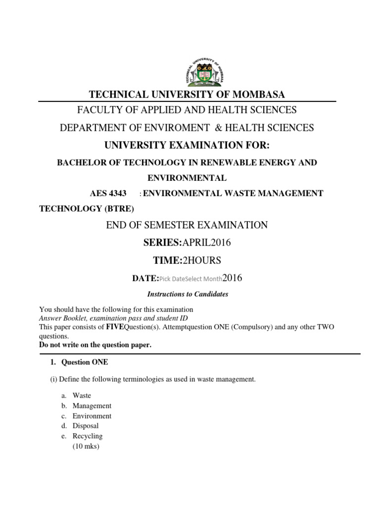 AES 4343 ENVIRONMENTAL WASTE MANAGEMENT AND TECHNOLOGY 1converted PDF