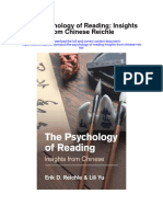 Download The Psychology Of Reading Insights From Chinese Reichle full chapter