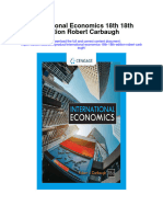 International Economics 18Th 18Th Edition Robert Carbaugh Full Chapter