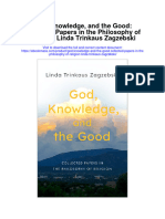 Download God Knowledge And The Good Collected Papers In The Philosophy Of Religion Linda Trinkaus Zagzebski full chapter