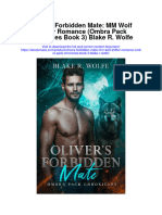 Olivers Forbidden Mate MM Wolf Shifter Romance Ombra Pack Chronicles Book 3 Blake R Wolfe Full Chapter