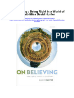 On Believing Being Right in A World of Possibilities David Hunter Full Chapter