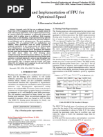 Design and Implementation of FPU For Optimised Speed: R. Bhuvanapriya, Menakadevi T