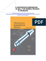 Shigleys Mechanical Engineering Design 11Th Ed 11Th Edition Richard G Budynas All Chapter