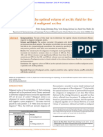 Determination of The Optimal Volume of Ascitic Flu