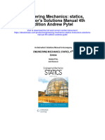 Engineering Mechanics Statics Instructors Solutions Manual 4Th Edition Andrew Pytel Full Chapter