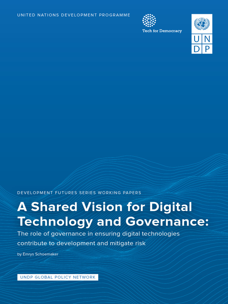 Undp DSF A Shared Vision For Digital Technology and Governance | PDF ...