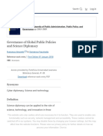 Governance of Global Public Policies and Science Diplomacy - SpringerLink