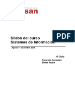 Sistemas de Información (Silabo-2018-2)
