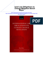 International Law Obligations On Climate Change Mitigation Benoit Mayer Full Chapter