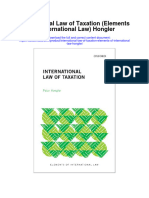 International Law of Taxation Elements of International Law Hongler Full Chapter