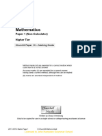 Mathematics: Paper 1 (Non-Calculator) Higher Tier
