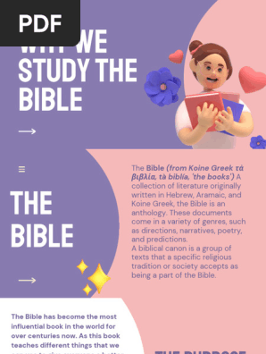 Why we study the Bible