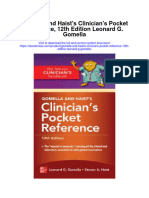 Download Gomella And Haists Clinicians Pocket Reference 12Th Edition Leonard G Gomella full chapter