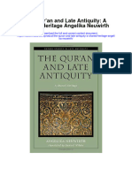 The Quran and Late Antiquity A Shared Heritage Angelika Neuwirth Full Chapter