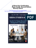 Download Shrm Cp Shrm Scp Certification All In One Exam Guide Second Edition Beverly Dance all chapter