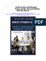 SHRM CP SHRM SCP Certification All in One Exam Guide Second Edition Beverly Dance All Chapter