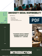 University Social Responsibility