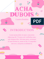 Pink Cute Aesthetic Creative Portfolio Presentation