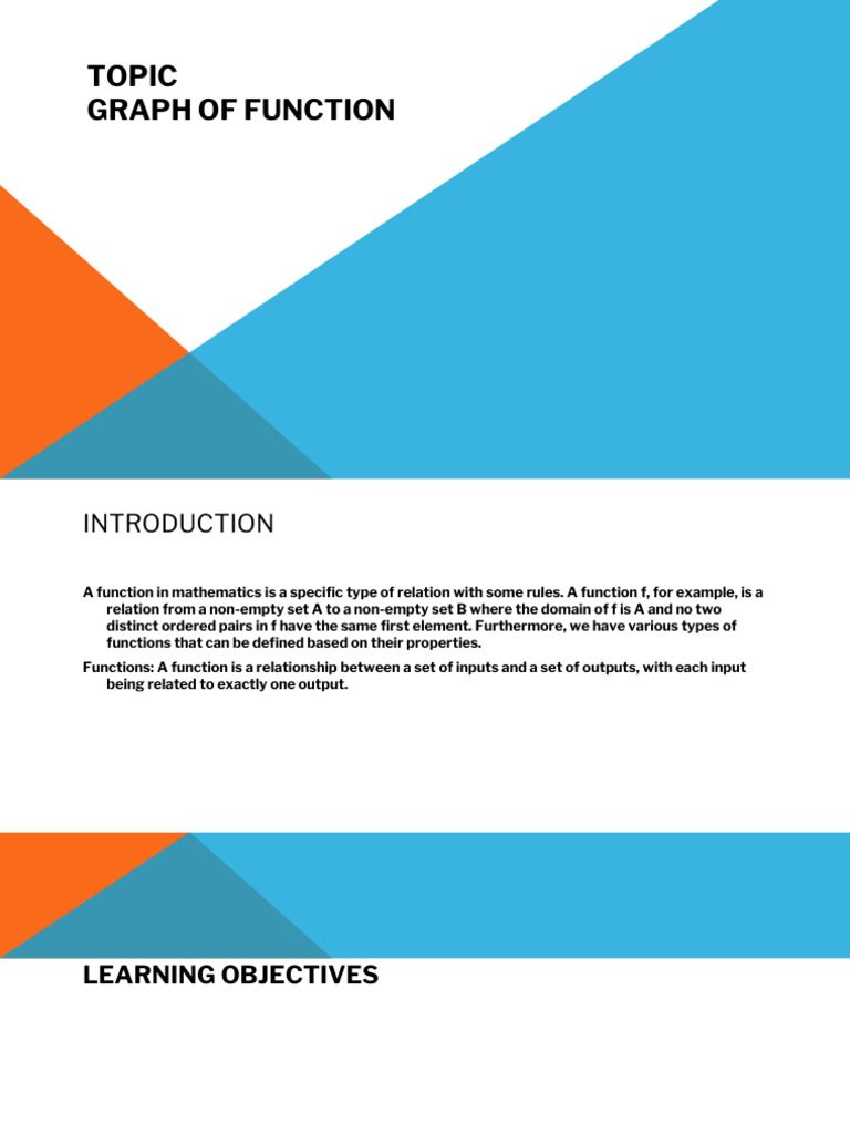 Lesson Notes For Week 4-1 | PDF | Function (Mathematics) | Linearity