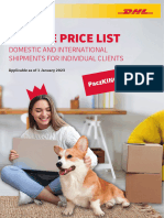 PL Parcel Standard Price List