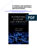 Download International Relations Last Synthesis Decoupling Constructivist And Critical Approaches Barkin full chapter