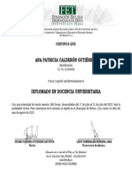 Certificados Docencia Universitaria