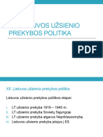 XII. Lietuvos Užsienio Prekybos Politika
