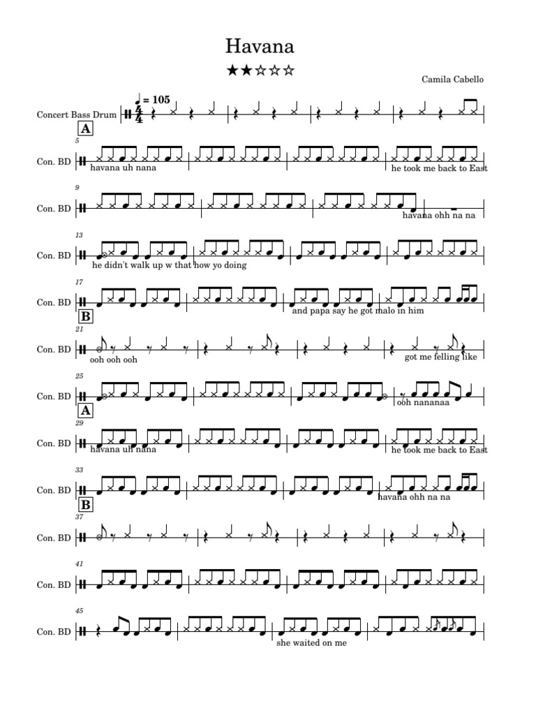 havana-level-2-pdf-american-pop-songs-songs-written