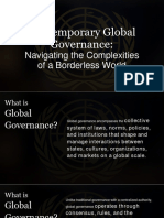 Contemporary Global Governance