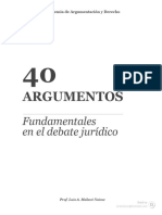 40 Argumentos Fundamentales en el Debate Jurídico