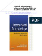 Download Interpersonal Relationships Professional Communication Skills For Nurses 7Th Edition Elizabeth Arnold full chapter
