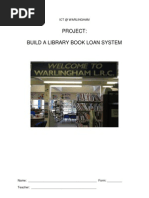 ICT Project - Make A Book Loan System