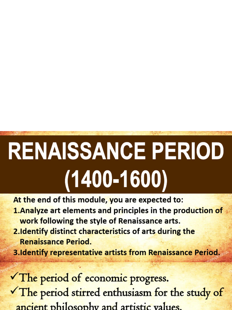 Understanding Renaissance Art and Artists | PDF | Renaissance ...