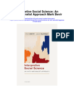 Download Interpretive Social Science An Anti Naturalist Approach Mark Bevir full chapter