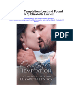 One Little Temptation Lost and Found Book 5 Elizabeth Lennox Full Chapter