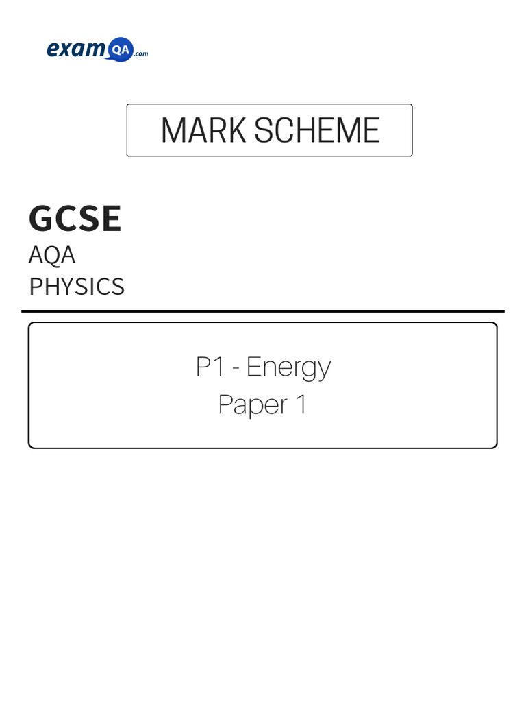 Energy Paper 1 Answers | PDF | Building Insulation | Electricity Generation