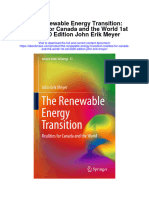 Download The Renewable Energy Transition Realities For Canada And The World 1St Ed 2020 Edition John Erik Meyer full chapter