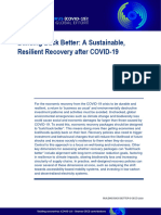 Building Back Better: A Sustainable, Resilient Recovery After COVID-19