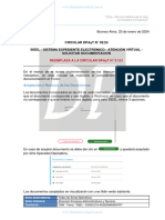 Circular DPAyT-002-2024 SIEEL - SISTEMA EXPEDIENTE ELECTRÓNICO - ATENCIÓN VIRTUAL - SOLICITAR DOCUMENTACION