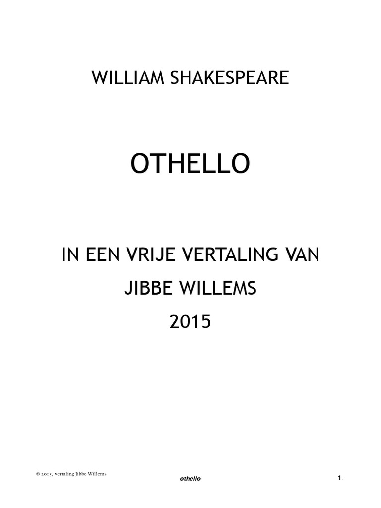 William Shakespeare Othello PDF