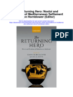 The Returning Hero Nostoi and Traditions of Mediterranean Settlement Simon Hornblower Editor Full Chapter