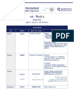 4A - Week 6: Study Plan