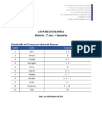 Lista de Estudantes 2023 - Historia - 1° Ano - I Semestre - 055150