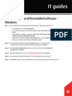 Relicensing SPSS Windows