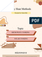 Dry Heat Cooking Method ( Microwave and Solar )