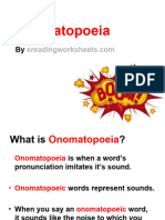 Onomatopoeia Lesson