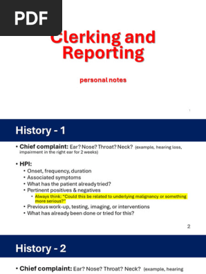 Clerking and Reporting