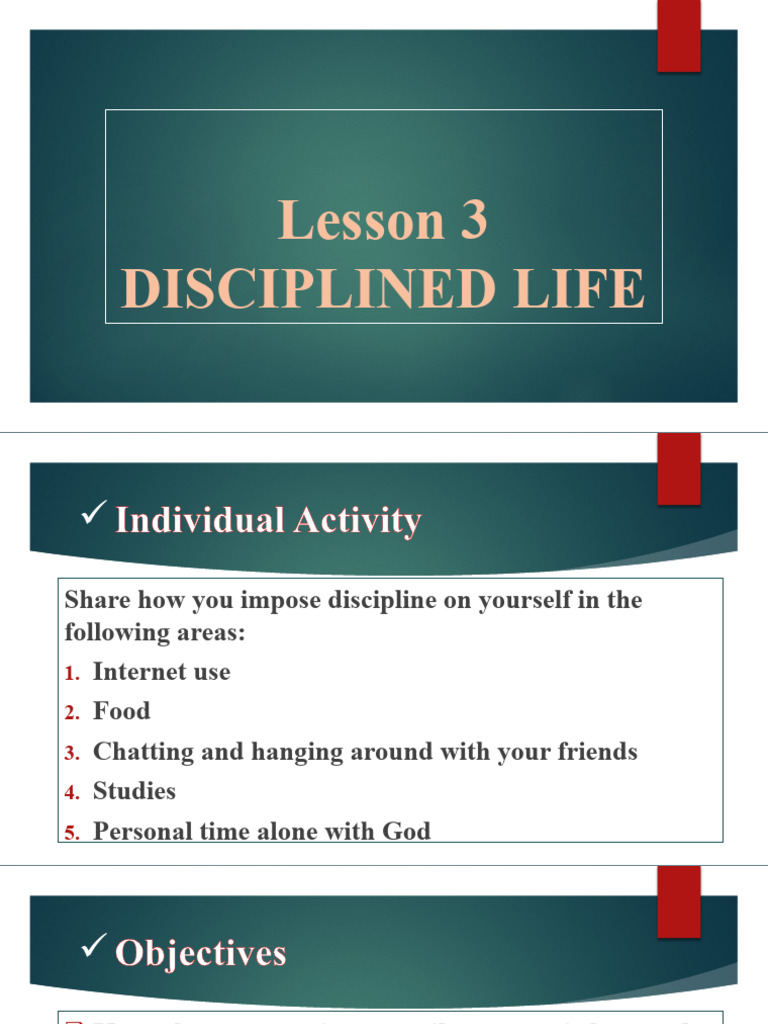 The Importance of Self-Discipline | PDF