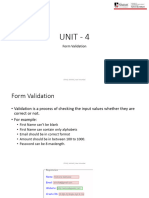 Unit-4 Form Validation